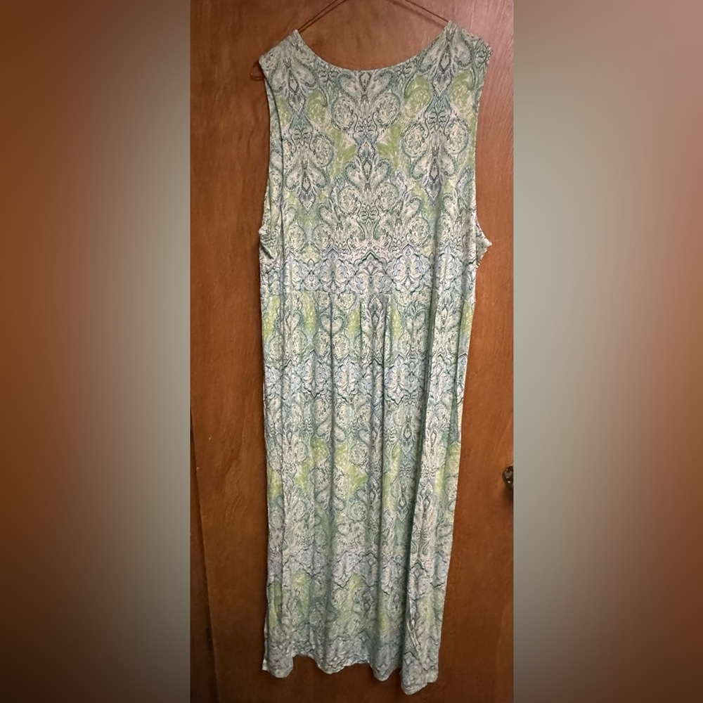 J. Jill Blue and Green Maxi Dress - Picture 4 of 4